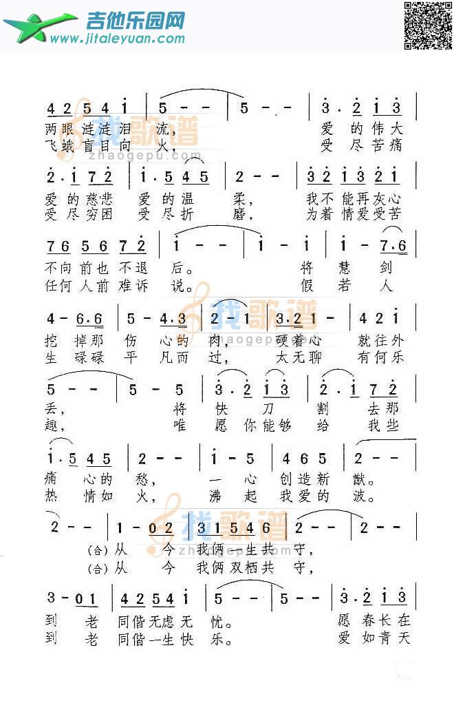 吉他谱：我信(陈思慧)第2页