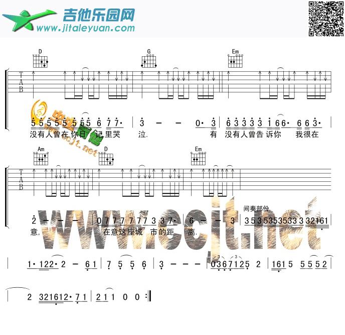 有没有人曾告诉你_陈楚生　_第2张吉他谱