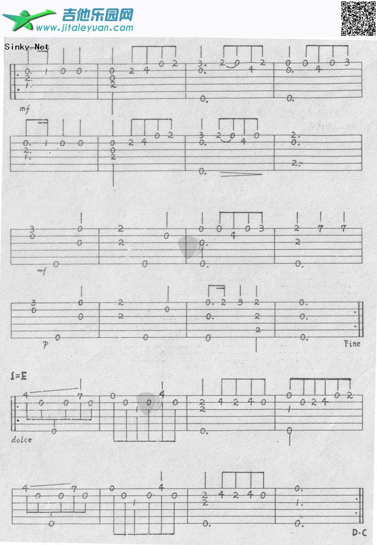 田园_古典　_第2张吉他谱