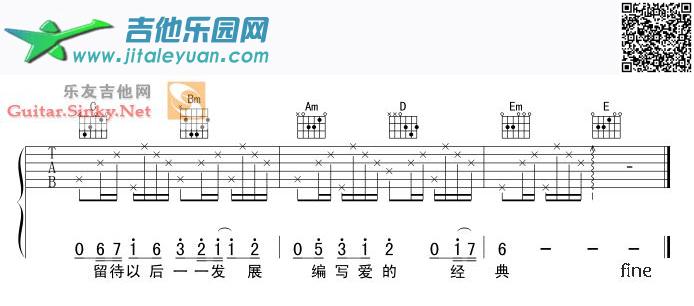 相逢何必曾相识_未知歌手　_第2张吉他谱