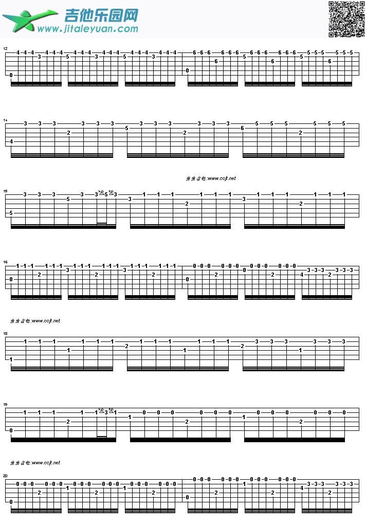 阿尔汉布拉宫的回忆吉他谱(GTP六线谱)_GTP六线谱　_第2张吉他谱