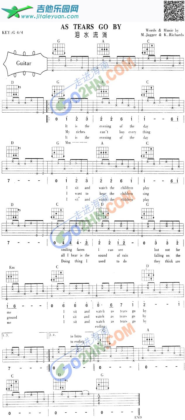 吉他谱：ASTEARSGOBY第1页