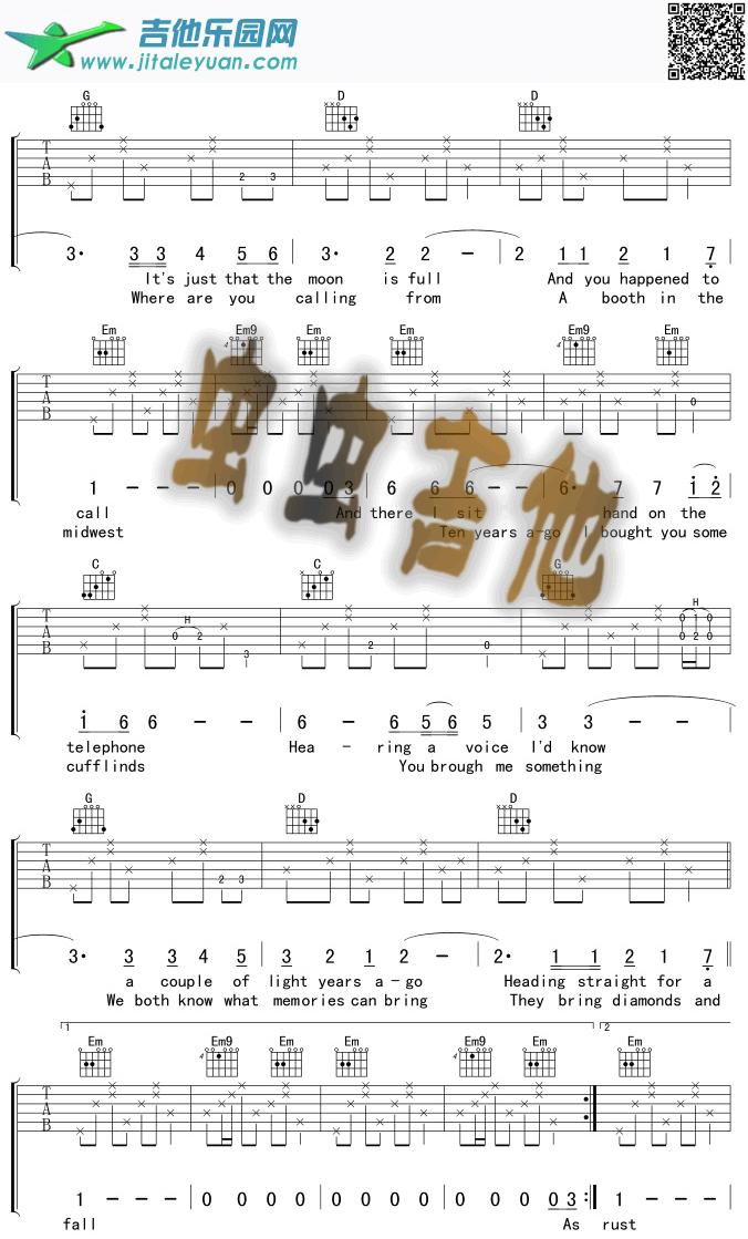 DiamondAndRust_欧美经典　_第2张吉他谱