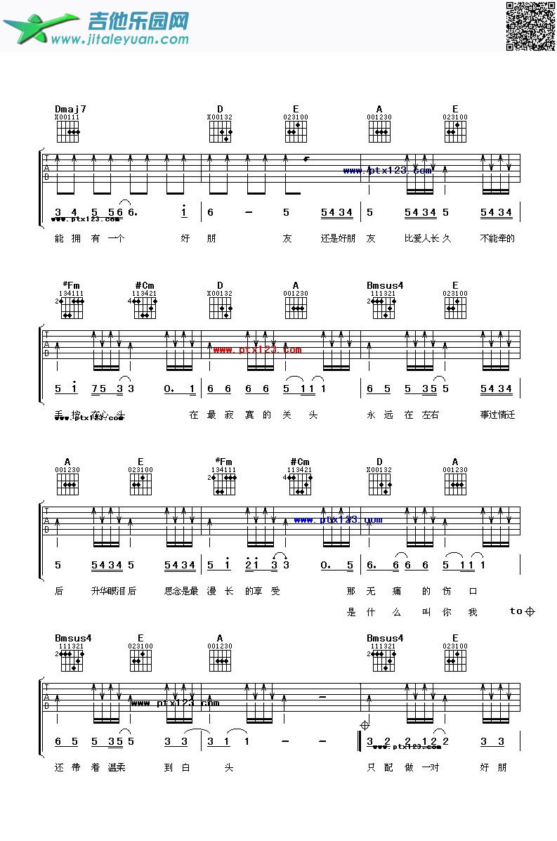 还是好朋友_梁静茹　_第2张吉他谱