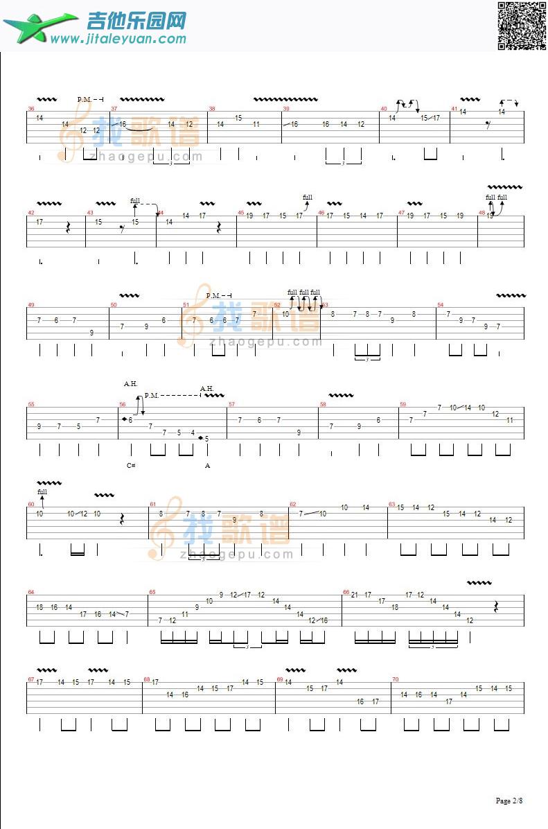 卡农摇滚版Jerryc_Jerryc　_第2张吉他谱