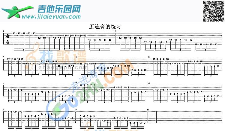 五连音练习_第1张吉他谱