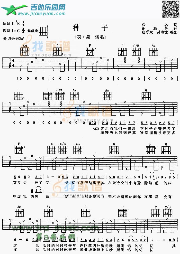 种子_第1张吉他谱